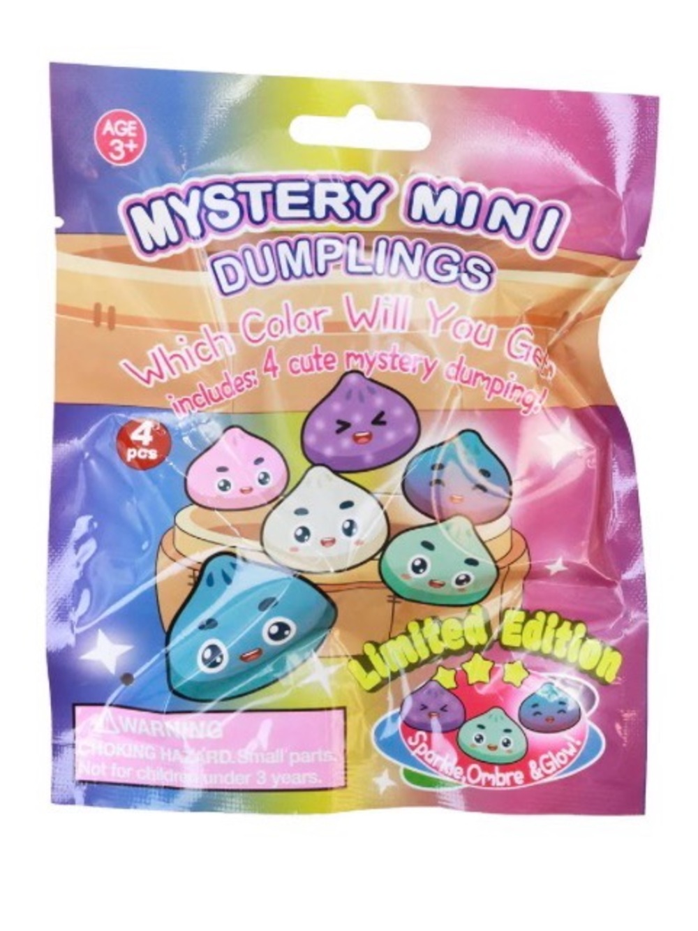 (2)Mystery Mini Taba Dumplings Squishy Toy Blind Pack - (4 pcs per bag)